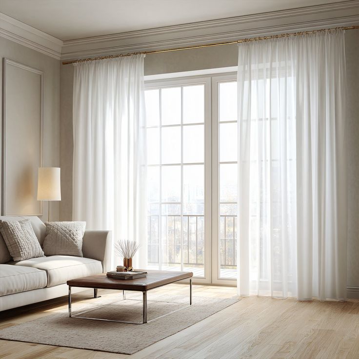 Elegant Linen Sheers