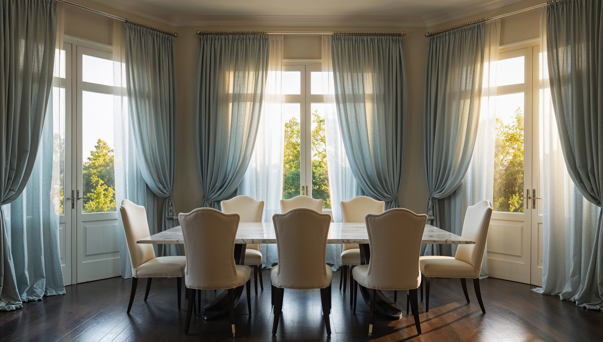Light Filtering Linen Drapes